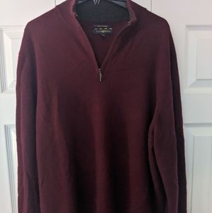 Club Room Cashmere 1/4 Zip Sweater
